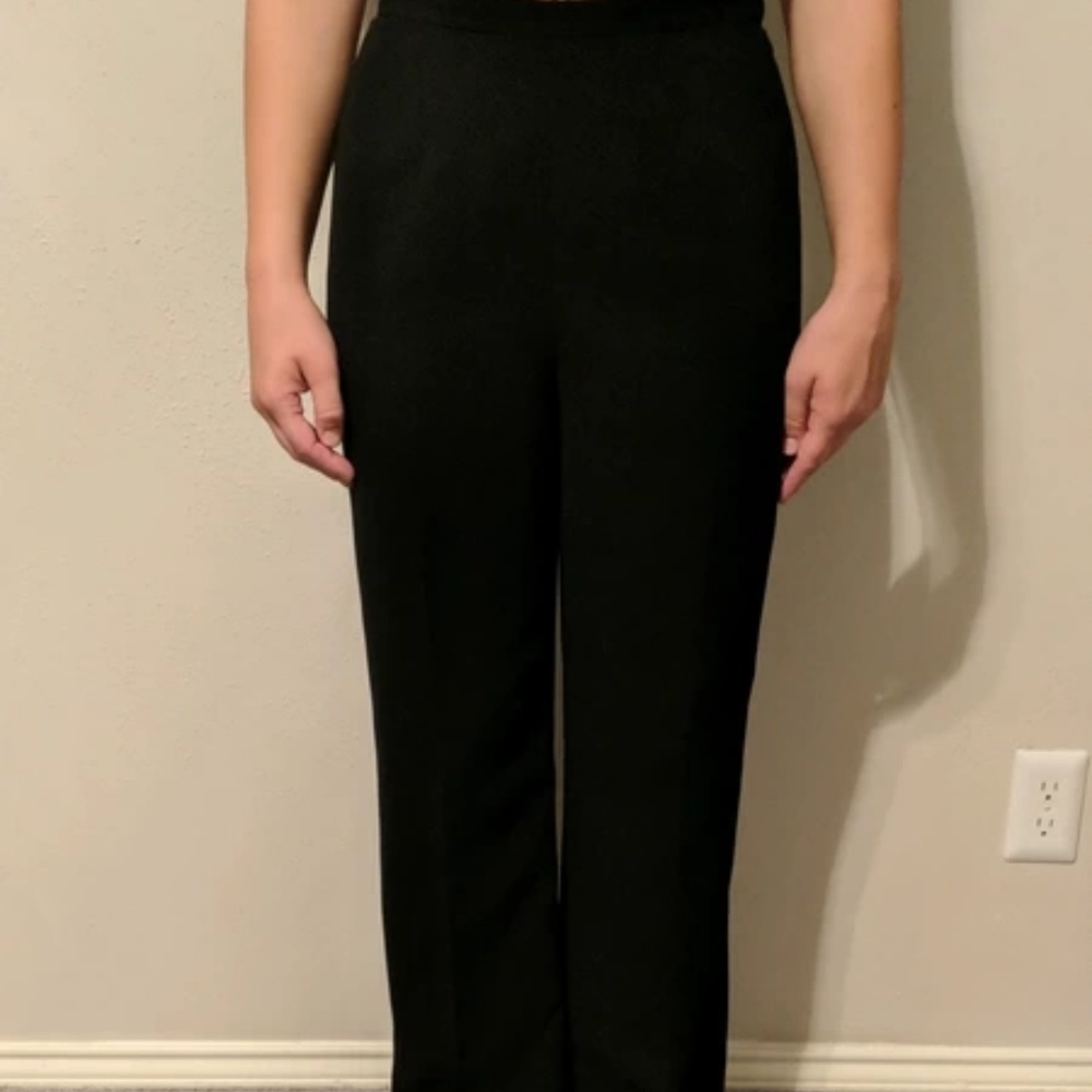 Dressy bootcut black slacks